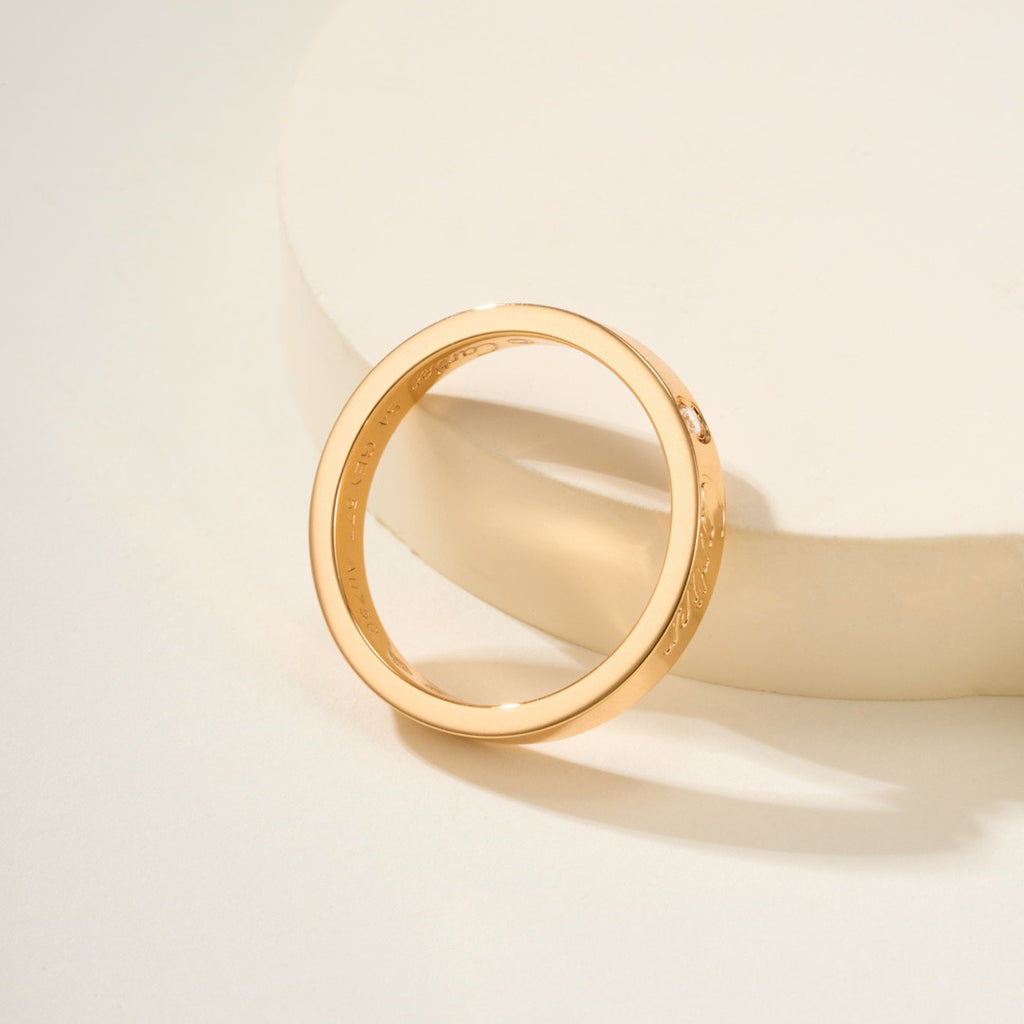 [LORA] LOVE RING 4MM 1 DIAMOND
