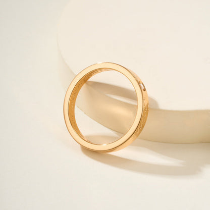 [LORA] LOVE RING 4MM 1 DIAMOND