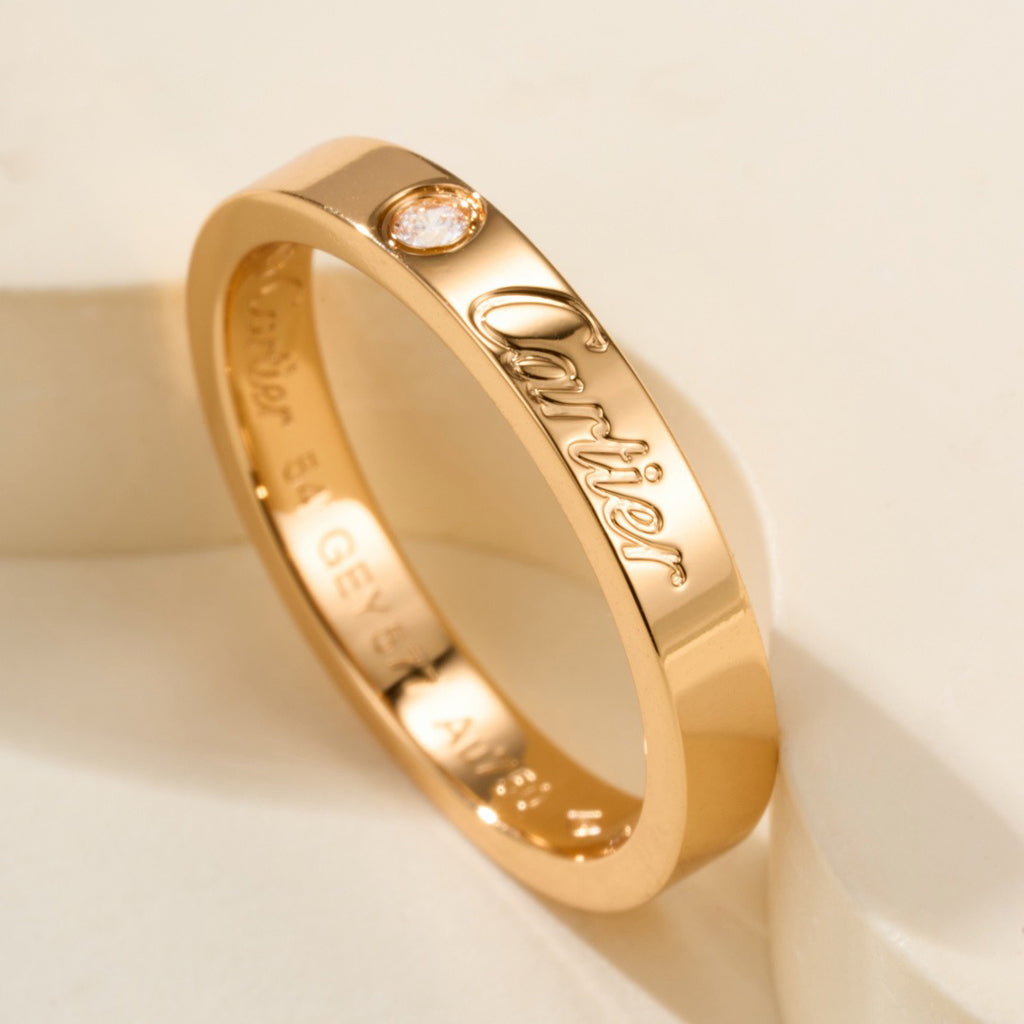[LORA] LOVE RING 4MM 1 DIAMOND