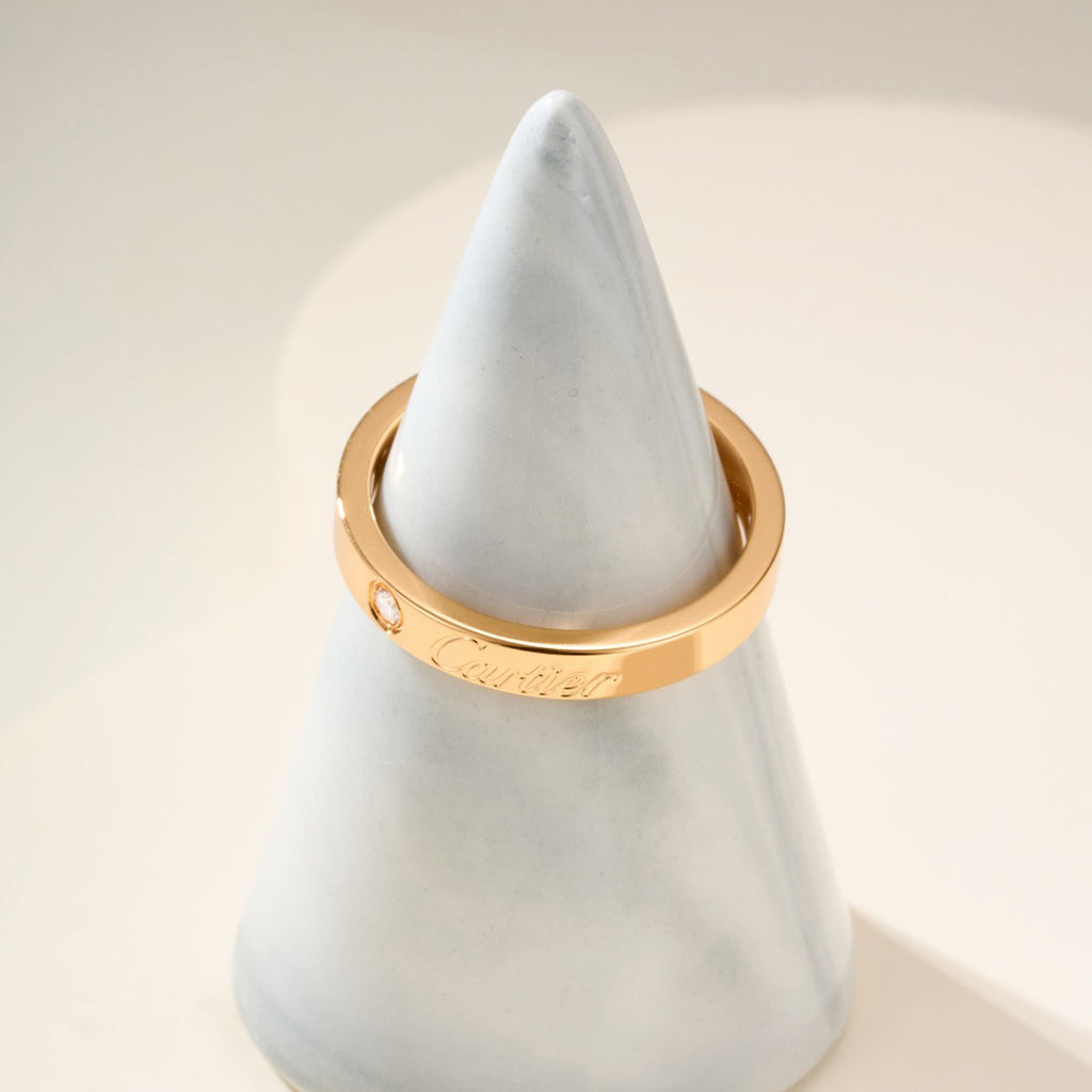 [LORA] LOVE RING 4MM 1 DIAMOND