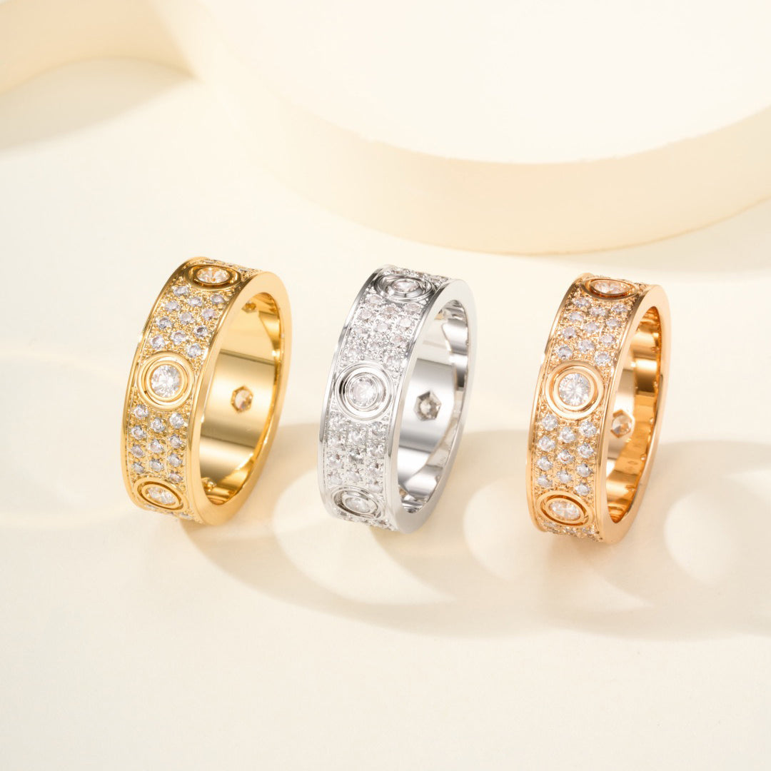 [LORA] LOVE 5.5MM FULL-PAVE 6-DIAMOND RING