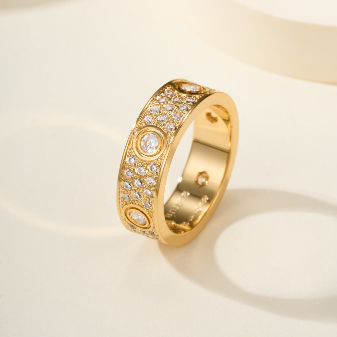 [LORA] LOVE 5.5MM FULL-PAVE 6-DIAMOND RING