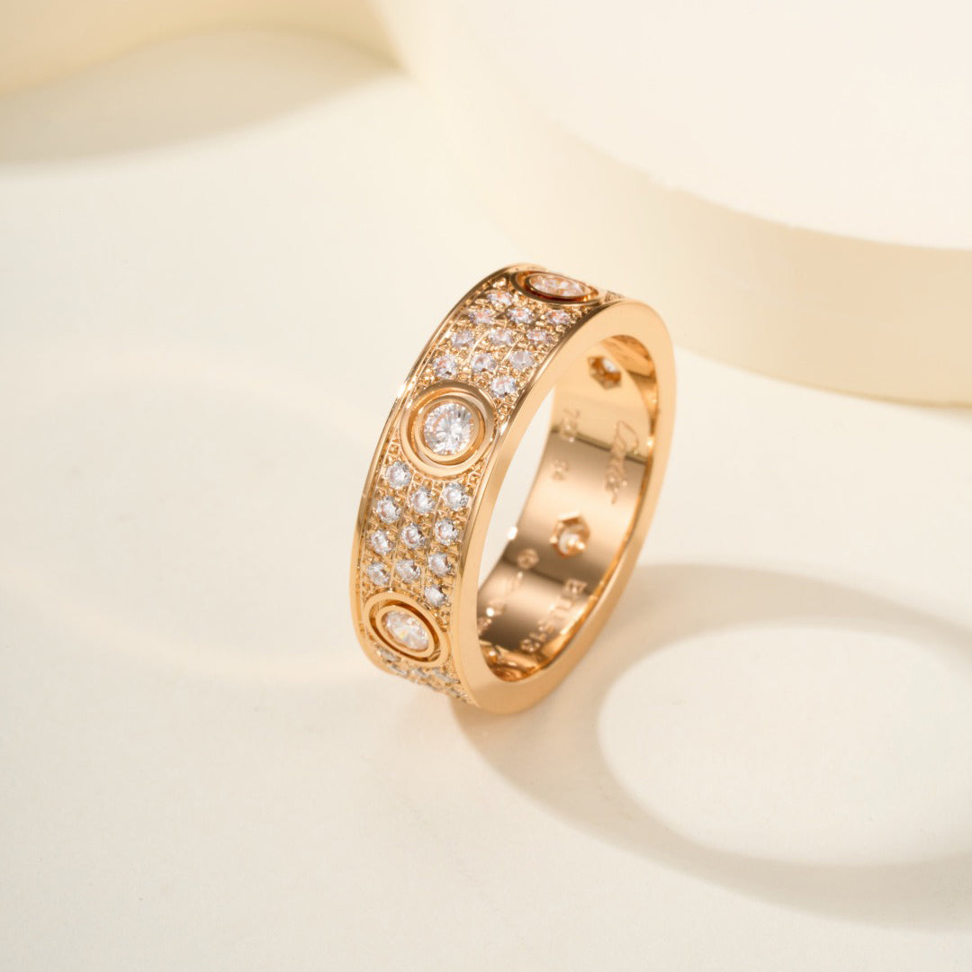 [LORA] LOVE 5.5MM FULL-PAVE 6-DIAMOND RING