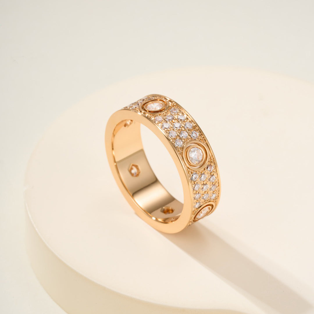 [LORA] LOVE 5.5MM FULL-PAVE 6-DIAMOND RING