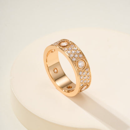 [LORA] LOVE 5.5MM FULL-PAVE 6-DIAMOND RING
