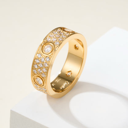 [LORA] LOVE 5.5MM FULL-PAVE 6-DIAMOND RING
