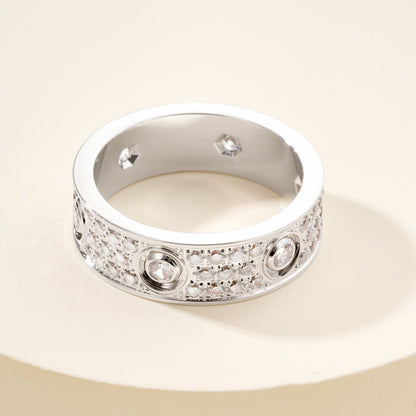 [LORA] LOVE 5.5MM FULL-PAVE 6-DIAMOND RING