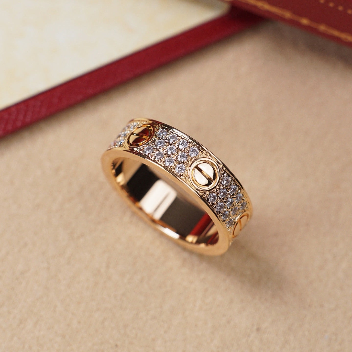 [LORA] LOVE RING 5.5MM DIAMONDS PAVED