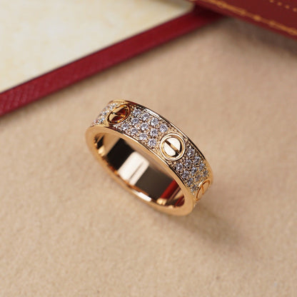 [LORA] LOVE RING 5.5MM DIAMONDS PAVED