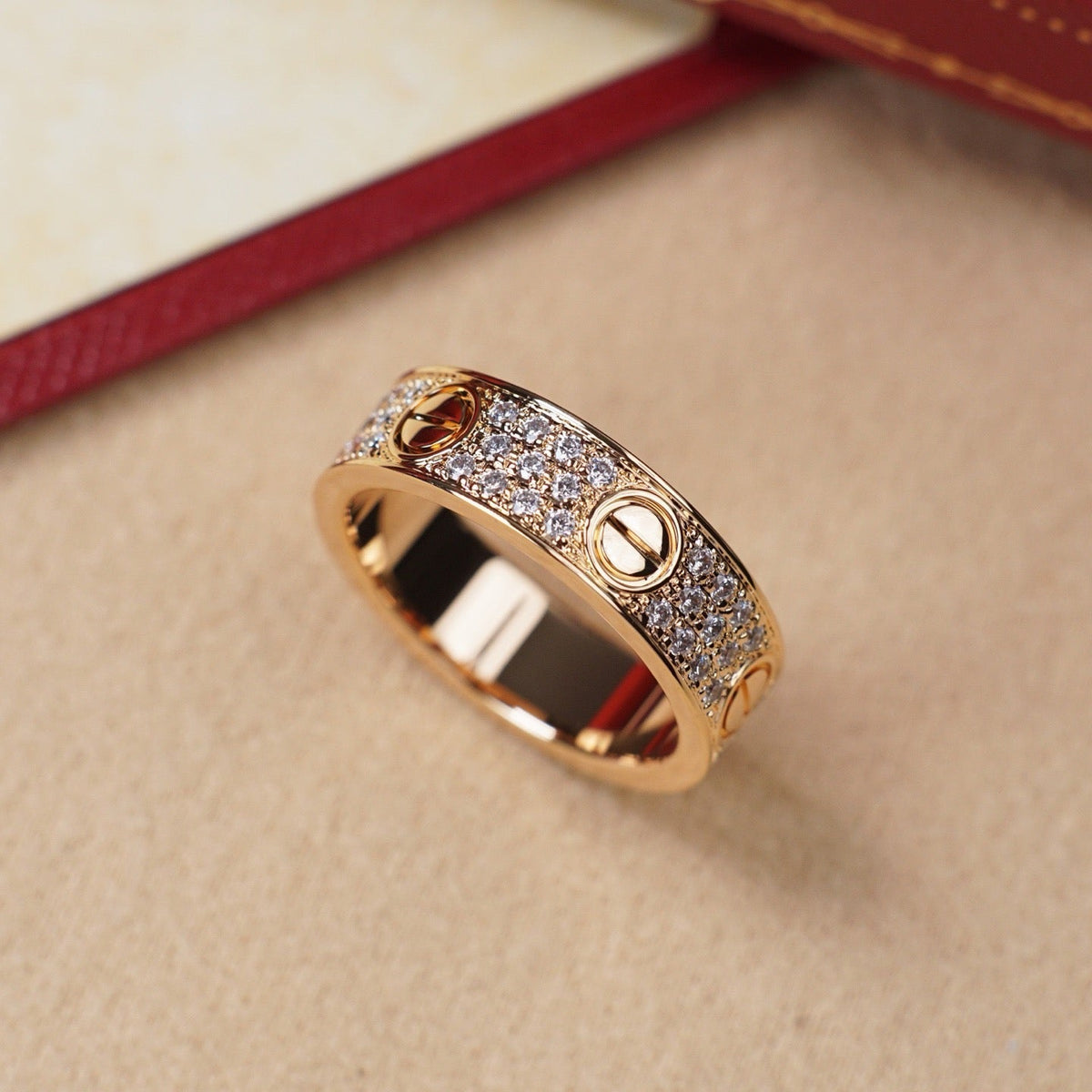 [Lora] LOVE RING 5.5MM DIAMONDS PAVED