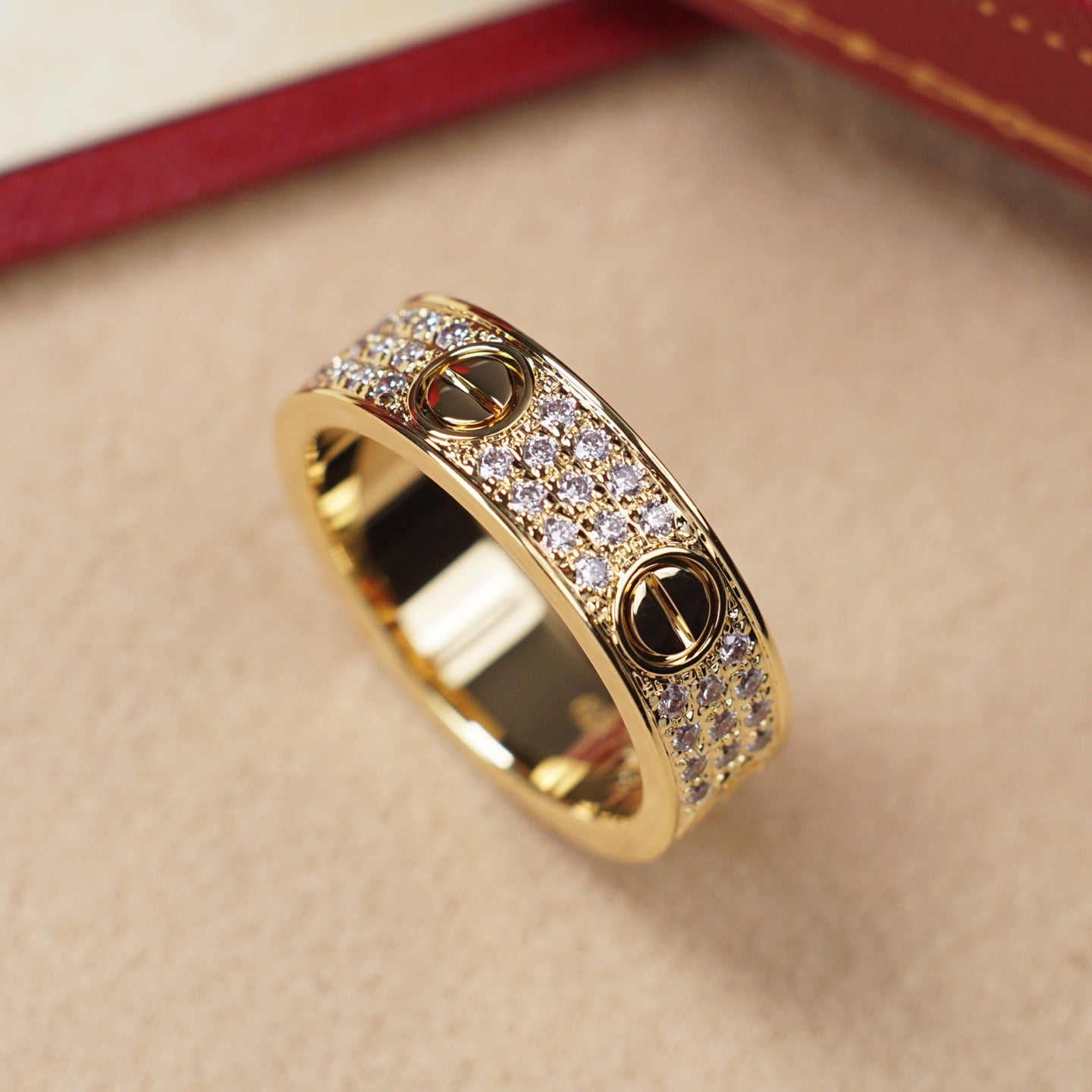 [LORA] LOVE RING 5.5MM DIAMONDS PAVED