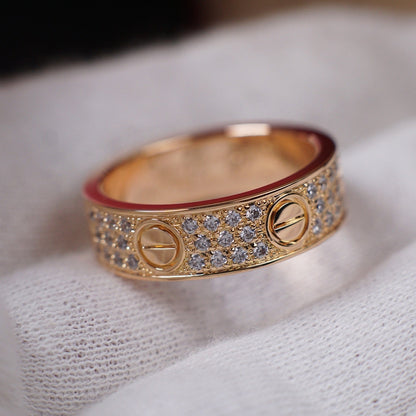 [LORA] LOVE RING 5.5MM DIAMONDS PAVED