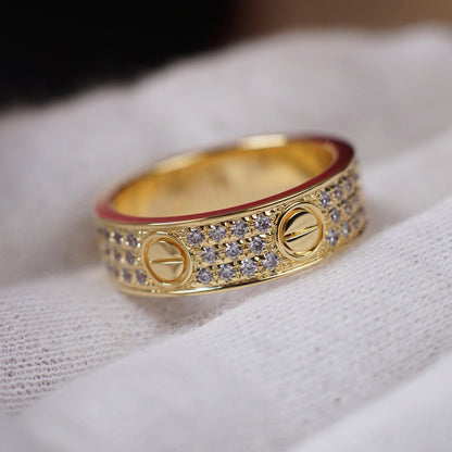 [LORA] LOVE RING 5.5MM DIAMONDS PAVED