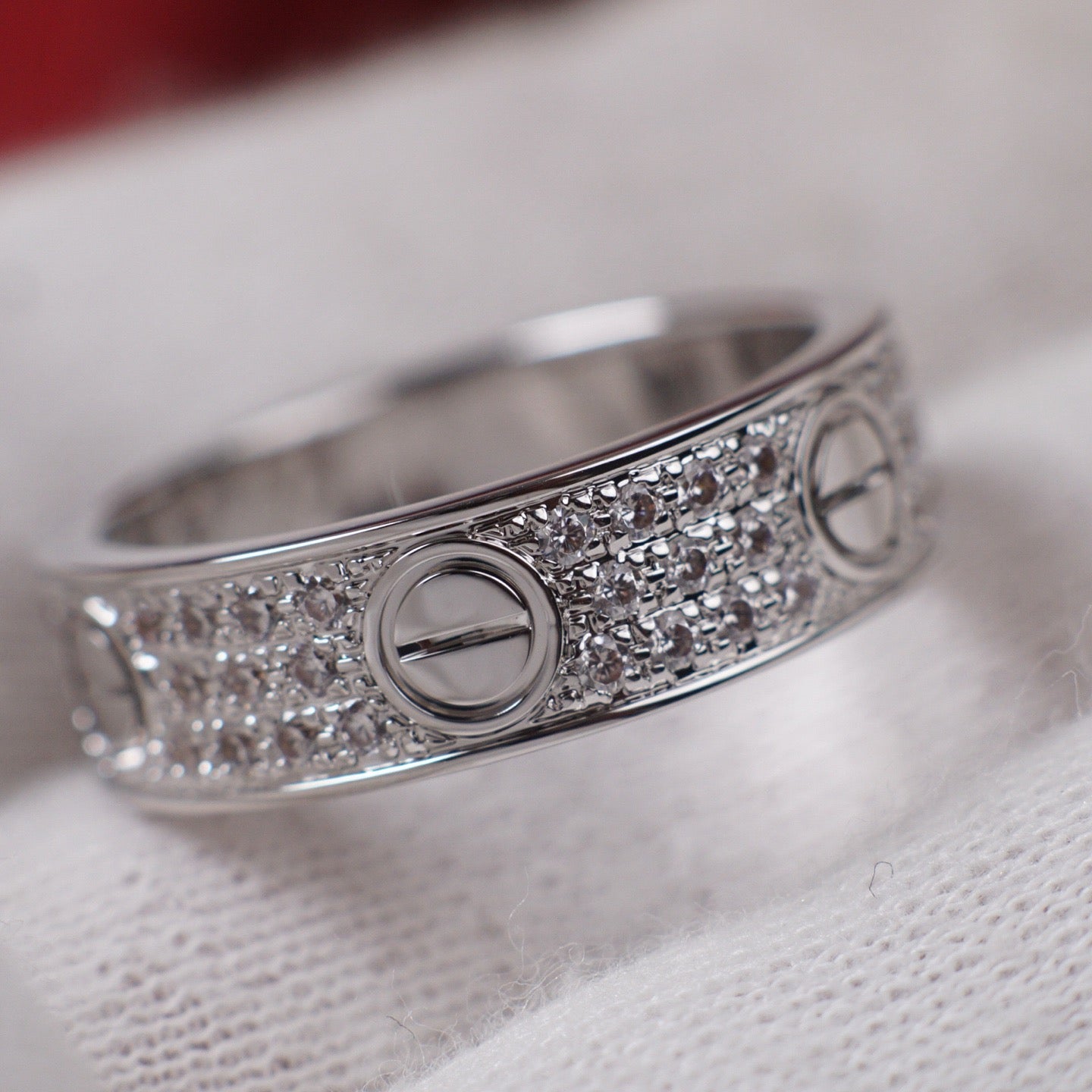 [LORA] LOVE RING 5.5MM DIAMONDS PAVED