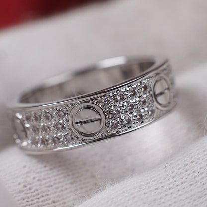 [LORA] LOVE RING 5.5MM DIAMONDS PAVED