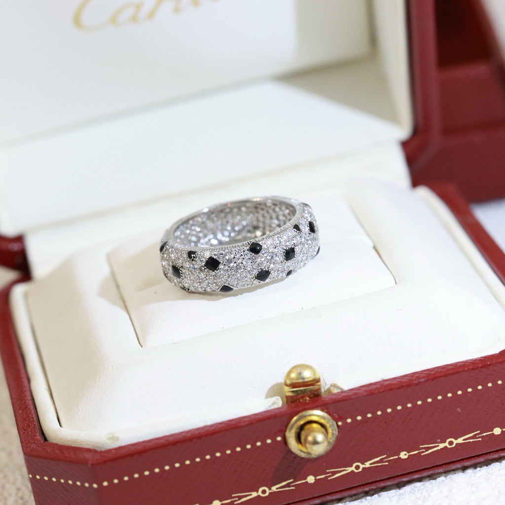 [LORA] PANTHERE SPOTTED FULL DIAMOND RING