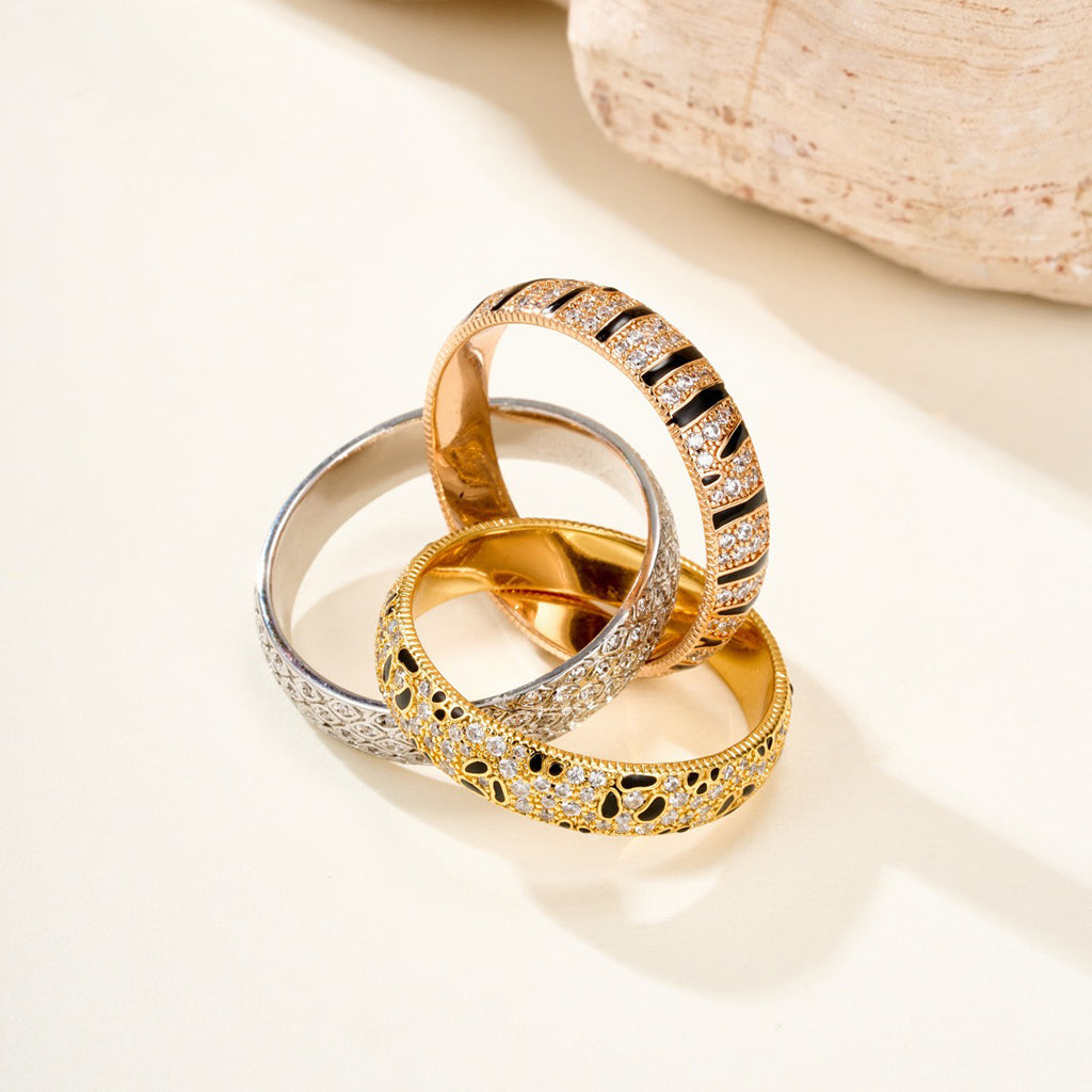 [LUXE] TRINITY  RING LEOPARD PRINT