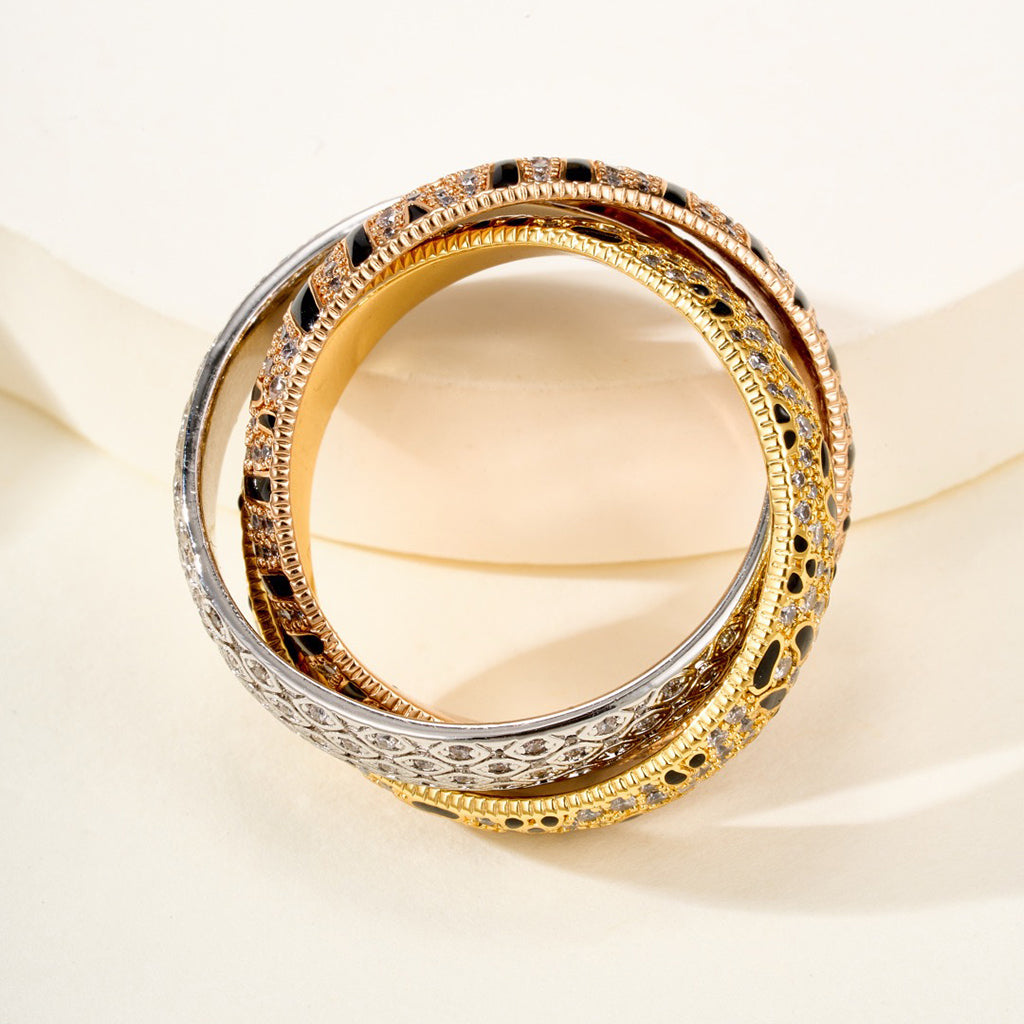 [LUXE] TRINITY  RING LEOPARD PRINT