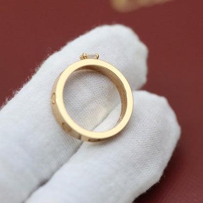 [LORA] LOVE RING 3.6MM 1 BIG DIAMOND