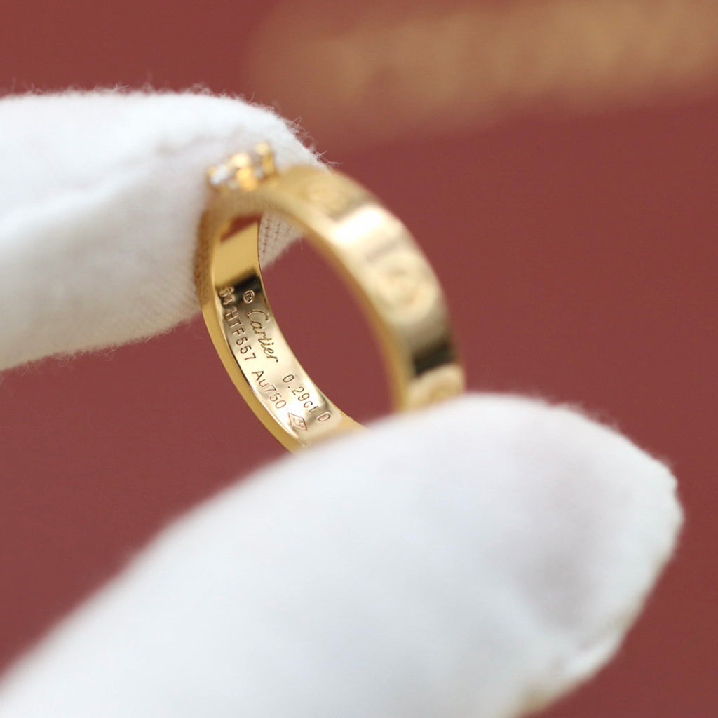 [LORA] LOVE RING 3.6MM 1 BIG DIAMOND