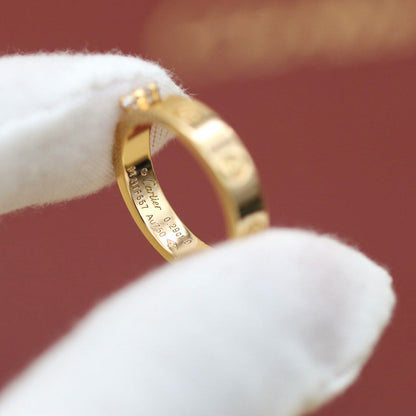 [LORA] LOVE RING 3.6MM 1 BIG DIAMOND