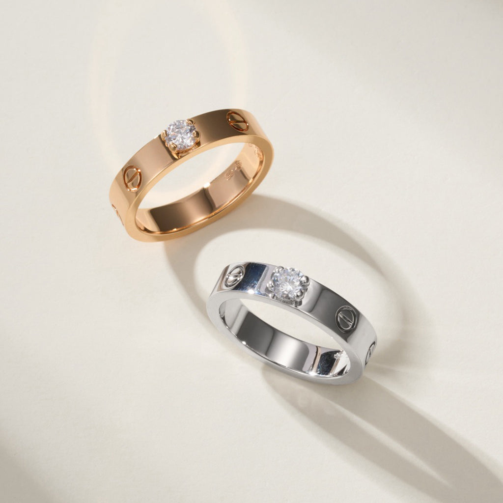 [LORA] LOVE RING 3.6MM 1 BIG DIAMOND
