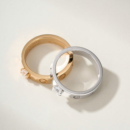 [LORA] LOVE RING 3.6MM 1 BIG DIAMOND