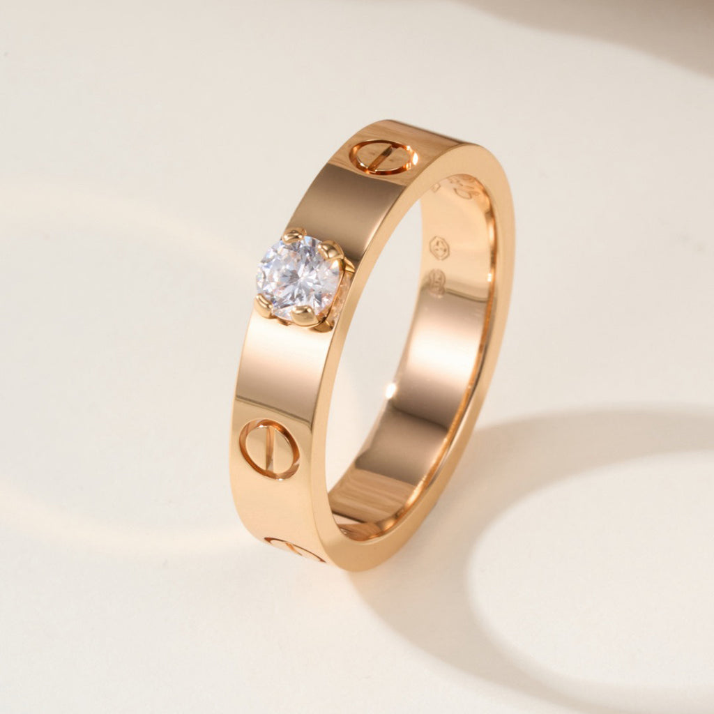 [LORA] LOVE RING 3.6MM 1 BIG DIAMOND