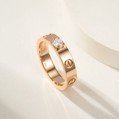 [LORA] LOVE RING 3.6MM 1 BIG DIAMOND