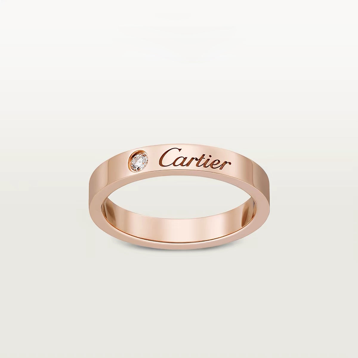 [LORA] LOVE RING 4MM 1 DIAMOND