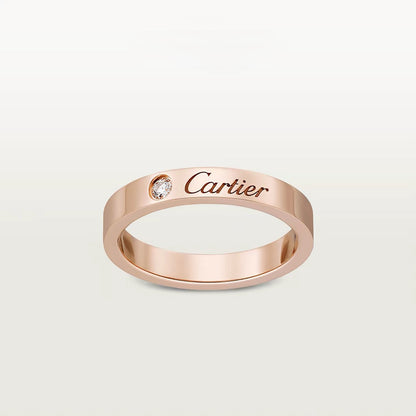 [LORA] LOVE RING 4MM 1 DIAMOND