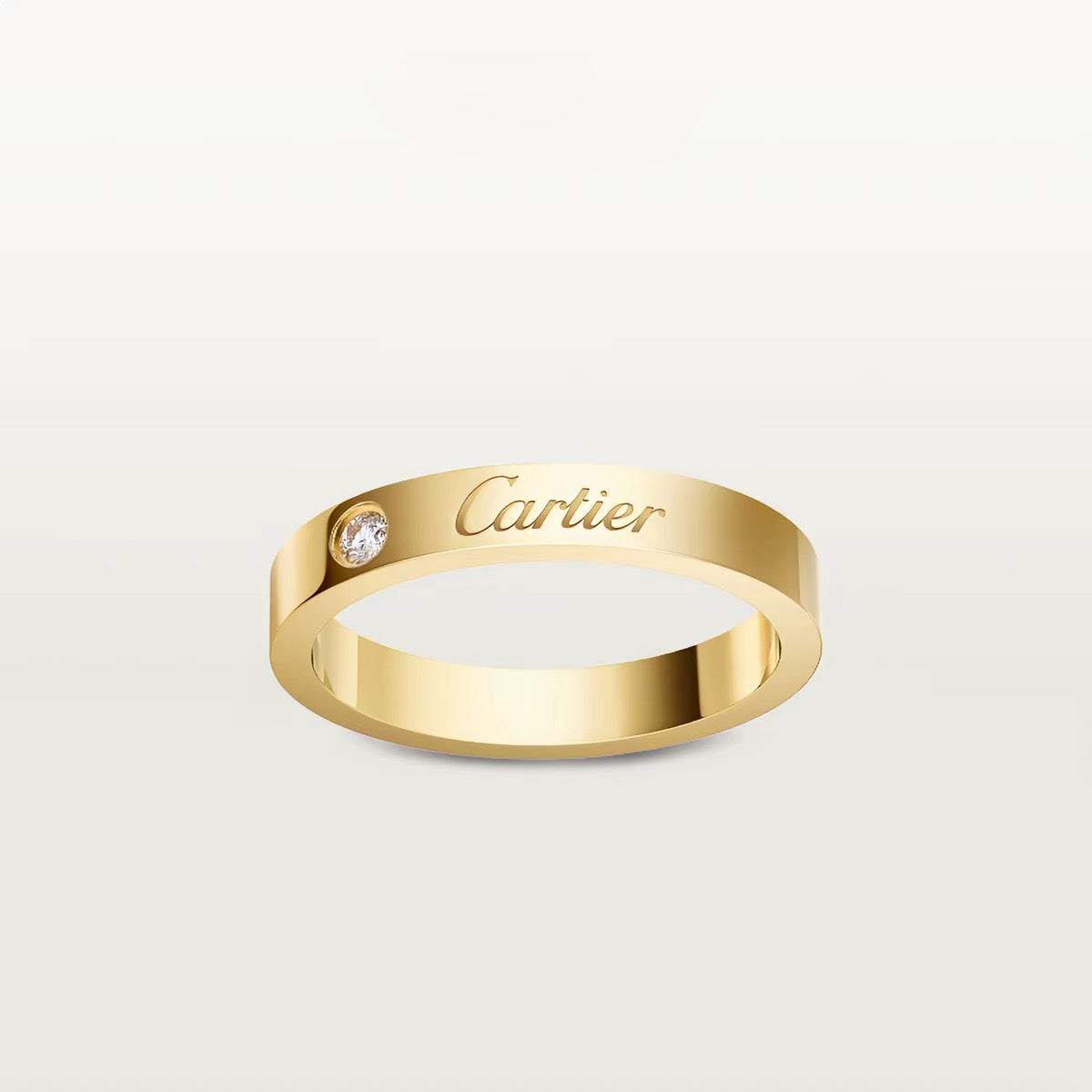[LORA] LOVE RING 4MM 1 DIAMOND
