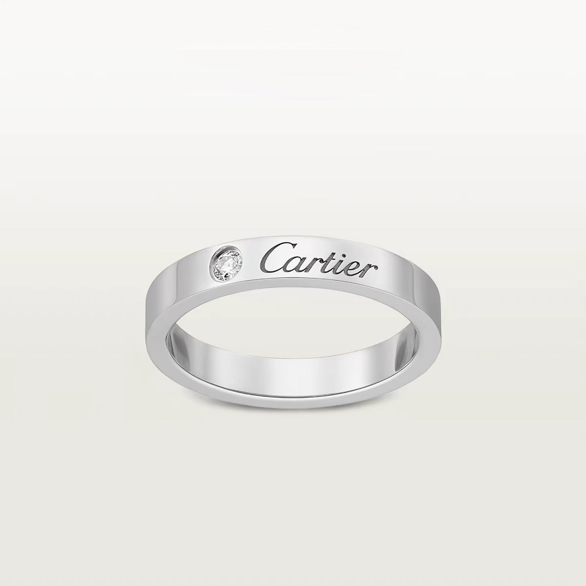 [LORA] LOVE RING 4MM 1 DIAMOND