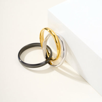 [LORA] TRINITY 3.2MM RING BLACK CERAMIC