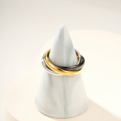 [LORA] TRINITY 3.2MM RING BLACK CERAMIC
