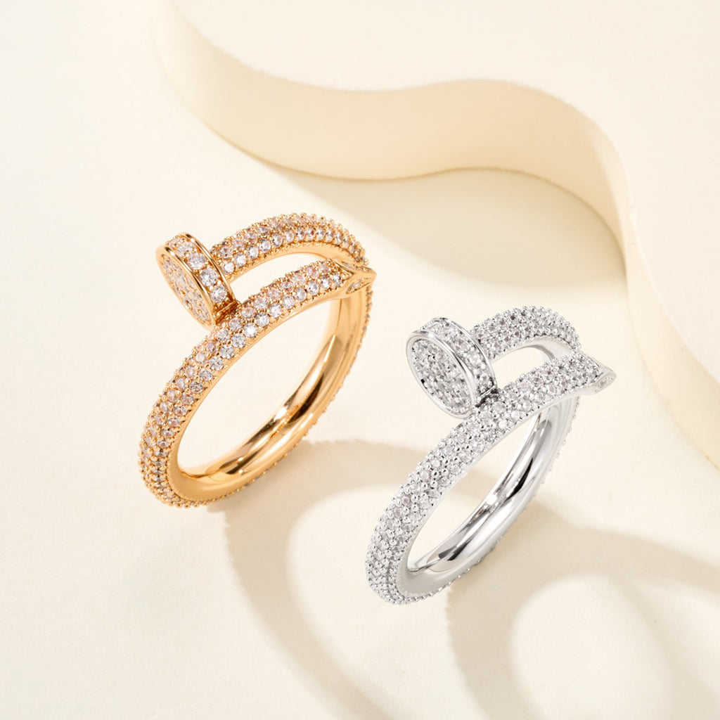 [LORA] JUSTE RING 2.6MM FULL DIAMOND