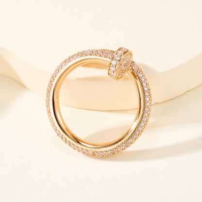 [LORA] JUSTE RING 2.6MM FULL DIAMOND