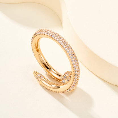 [LORA] JUSTE RING 2.6MM FULL DIAMOND