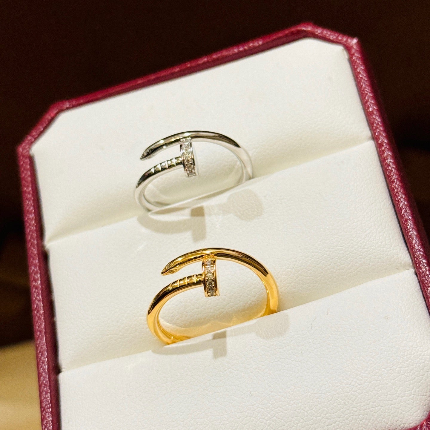 [LORA] JUSTE 1.8MM HALF DIAMOND RING