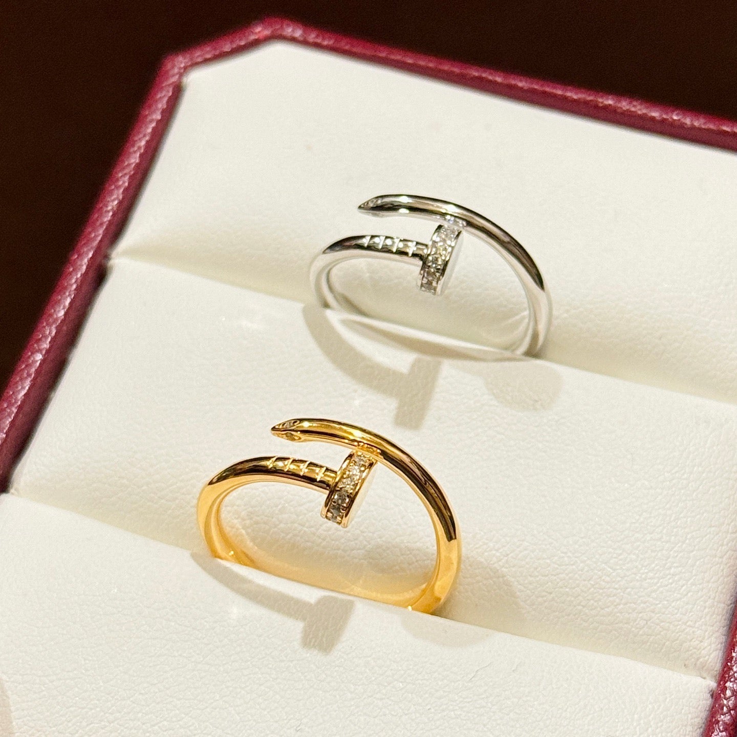 [LORA] JUSTE 1.8MM HALF DIAMOND RING