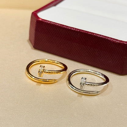 [LORA] JUSTE 1.8MM HALF DIAMOND RING