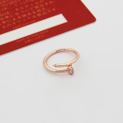 [LORA] JUSTE 1.8MM HALF DIAMOND RING