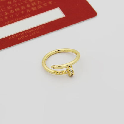 [LORA] JUSTE 1.8MM HALF DIAMOND RING