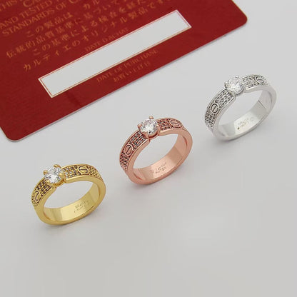 [LORA] LOVE RING 3.6MM 1 BIG DIAMOND FULL DIAMOND