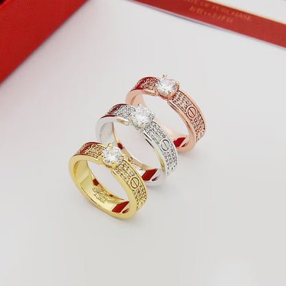 [LORA] LOVE RING 3.6MM 1 BIG DIAMOND FULL DIAMOND