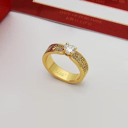 [LORA] LOVE RING 3.6MM 1 BIG DIAMOND FULL DIAMOND