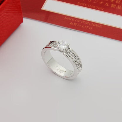 [LORA] LOVE RING 3.6MM 1 BIG DIAMOND FULL DIAMOND