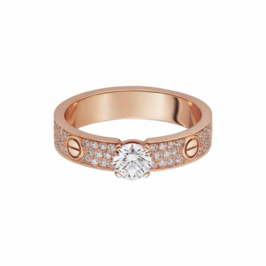 [Lora] LOVE RING 3.6MM 1 BIG DIAMOND FULL DIAMOND