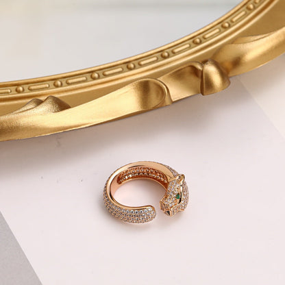 [LORA] PANTHERE FULL DIAMOND SMALL RING