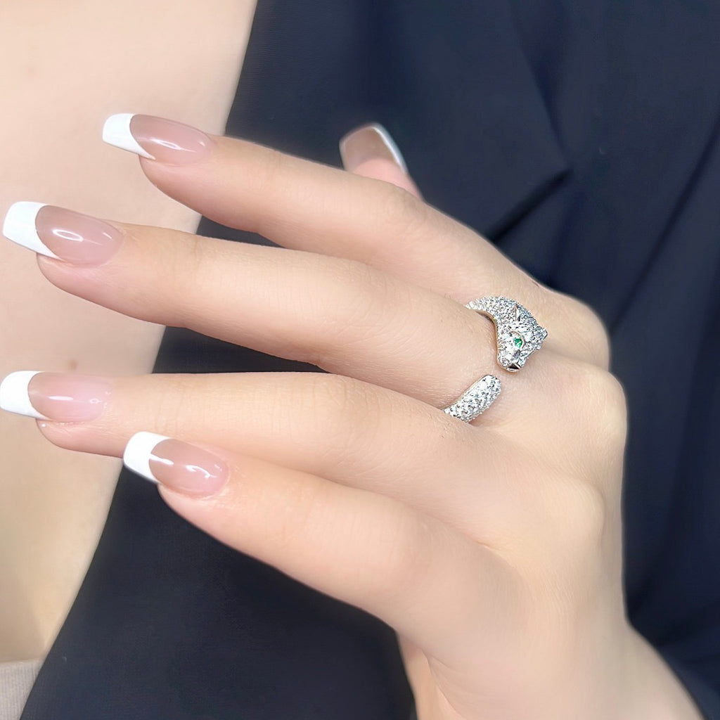 [LORA] PANTHERE FULL DIAMOND SMALL RING